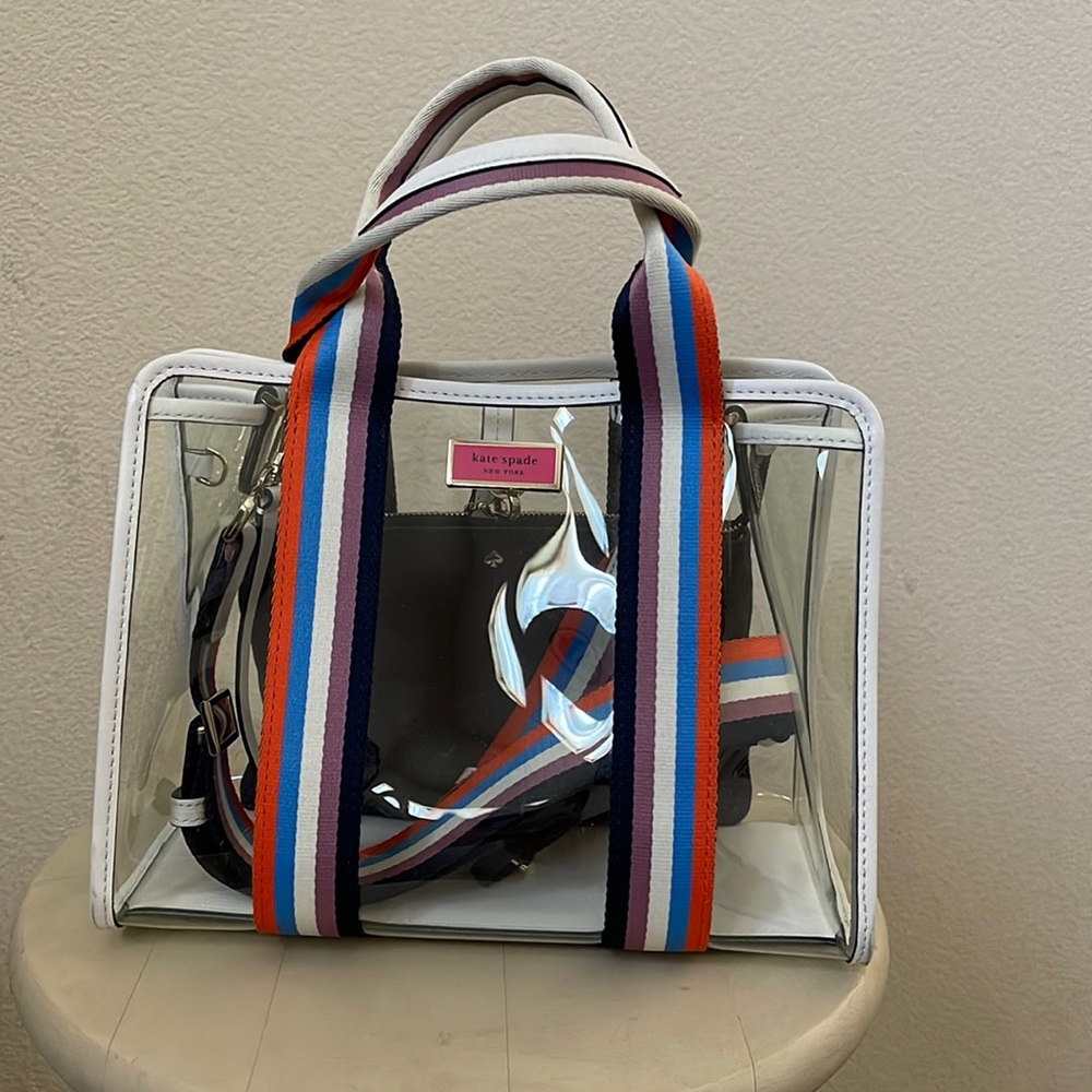 KATE SPADE NEW YORK transparent clear bag